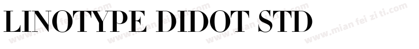 Linotype Didot Std字体转换